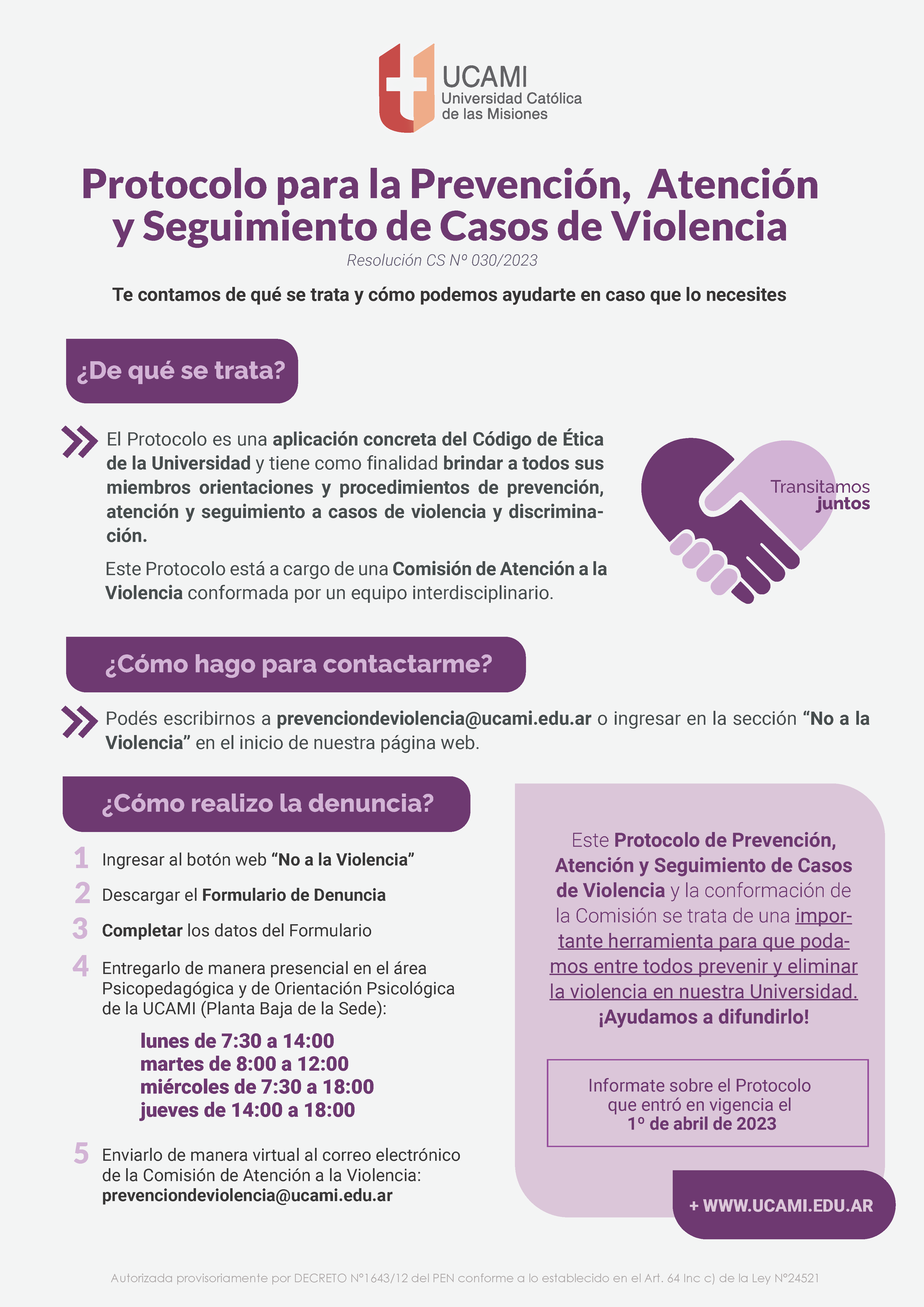Protocolo para la Prevención, Atención y Seguimiento de Casos de ...